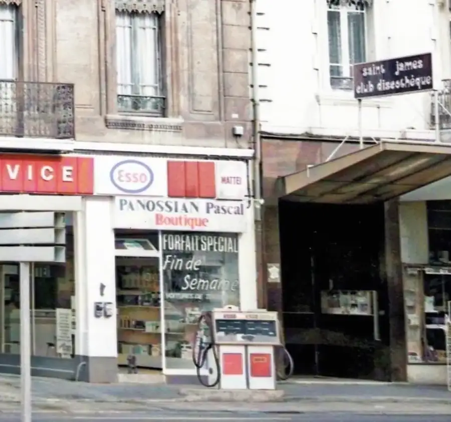 Discothèque Le St James boulevard d’Alsace à Valence en 1980, ancien lieu de nuit devenu ensuite Le Privilège puis Le Baccara.