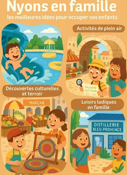 Illustration des sorties avec des enfants à Nyons