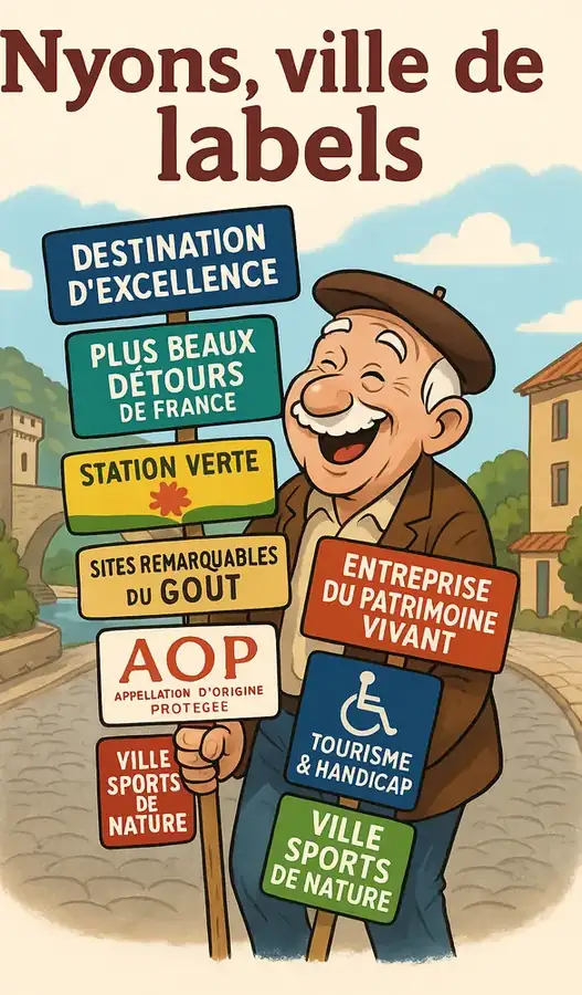 Illustration — Nyons, ville de labels et d’excellence