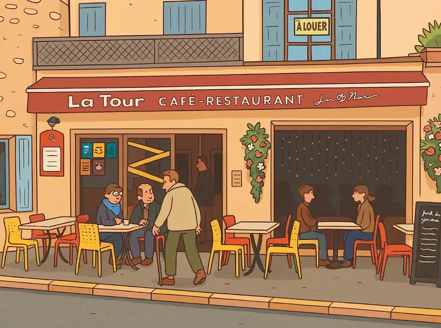 Illustration — Café-restaurant la Tour Nyons