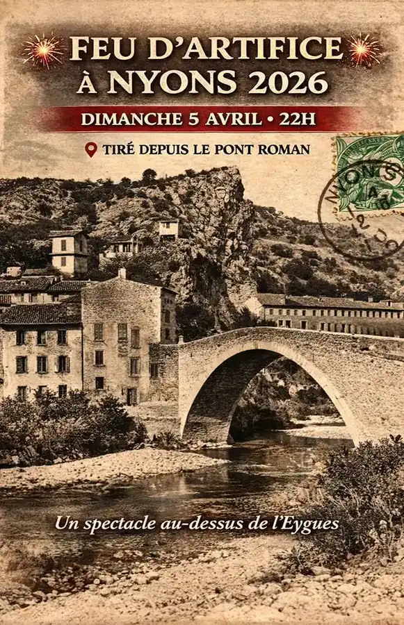 Feu d’artifice à Nyons 2026 : horaire, lieu et infos pratiques