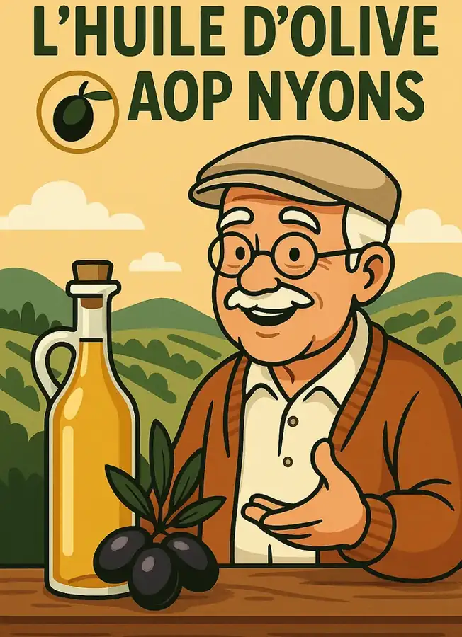 Illustration — Pourquoi l’huile d’olive AOP Nyons est unique : terroir, tradition et vrai goût du pays