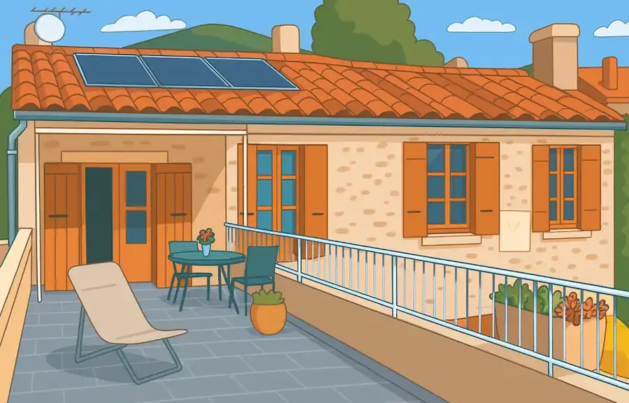 Illustration — Clos des Rûynes Nyons – Maison d’hôtes bio et conviviale