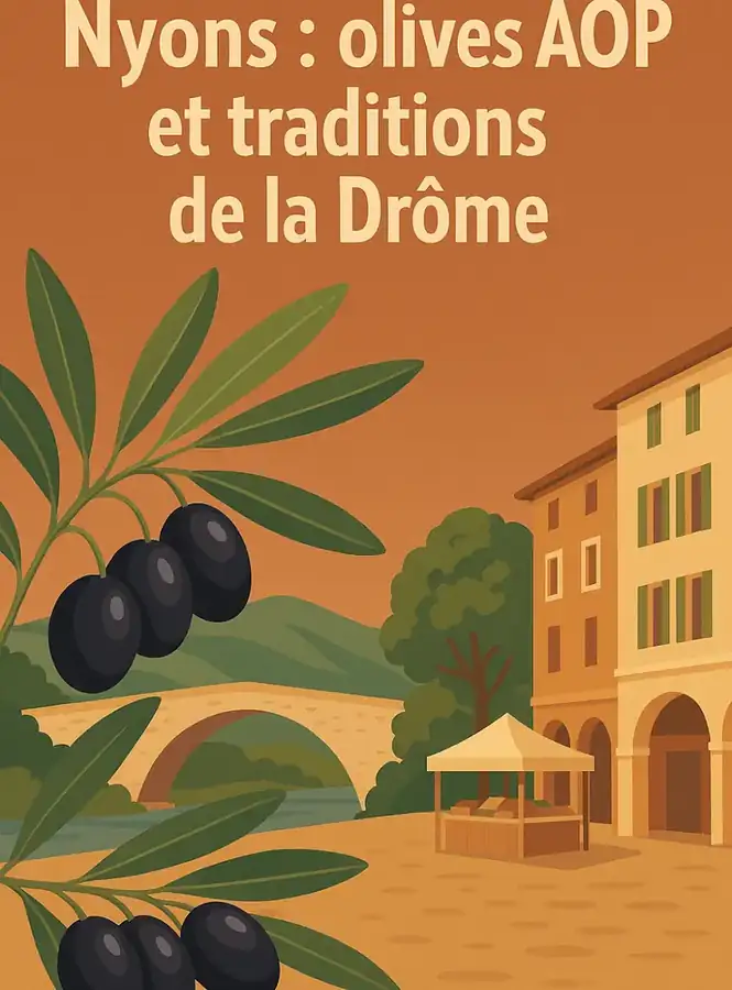 Illustration — Nyons dans la Drôme : olives AOP, traditions et fierté d’un terroir provençal