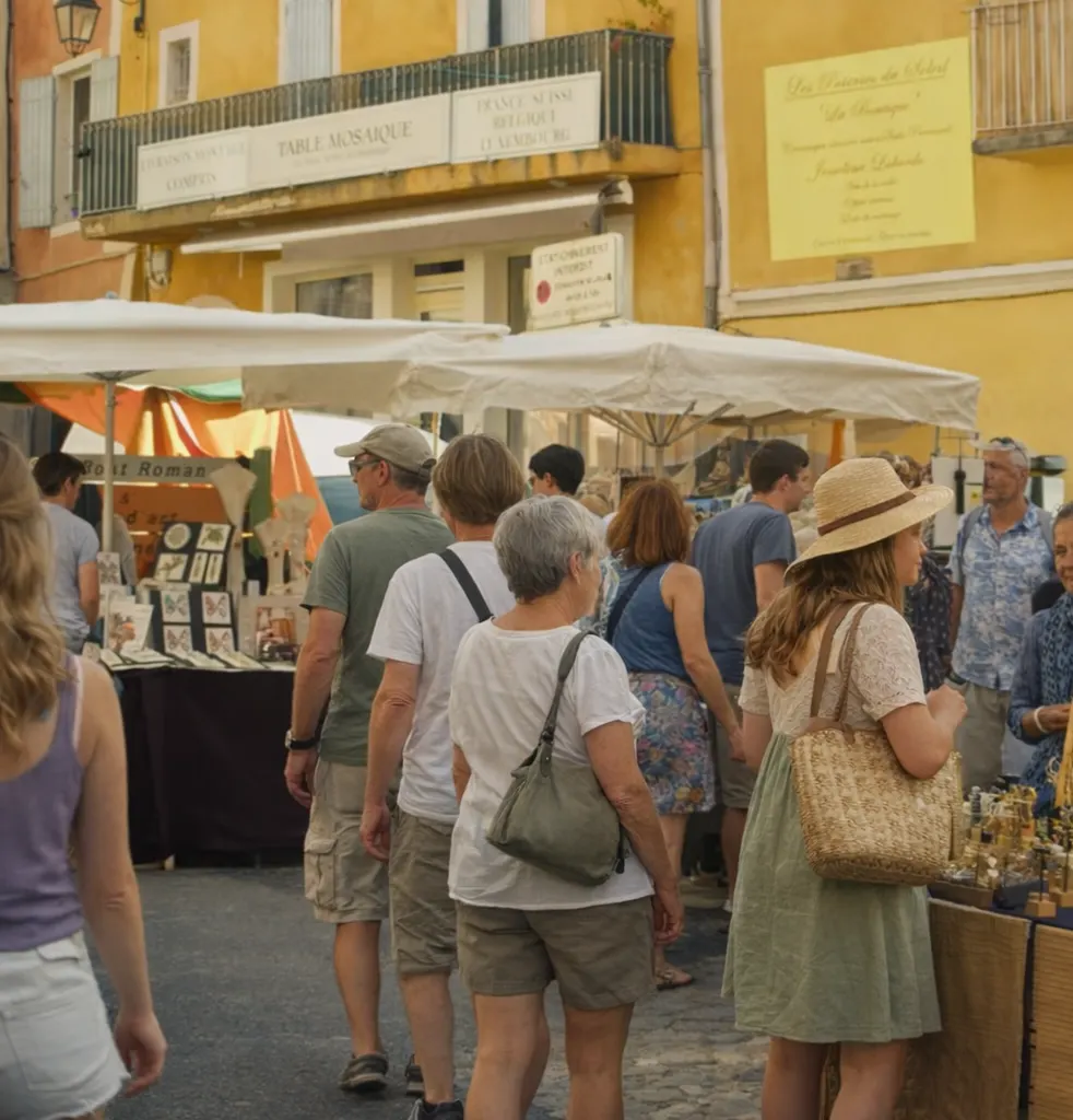Nyons que voir, marché et centre animé