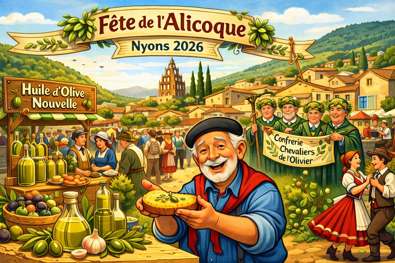 fête de l’alicoque nyons 2026 huile d’olive nouvelle
