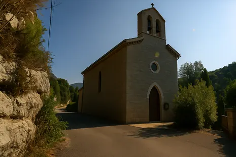 Église de Saint-Ferréol-Trente-Pas et son clocher