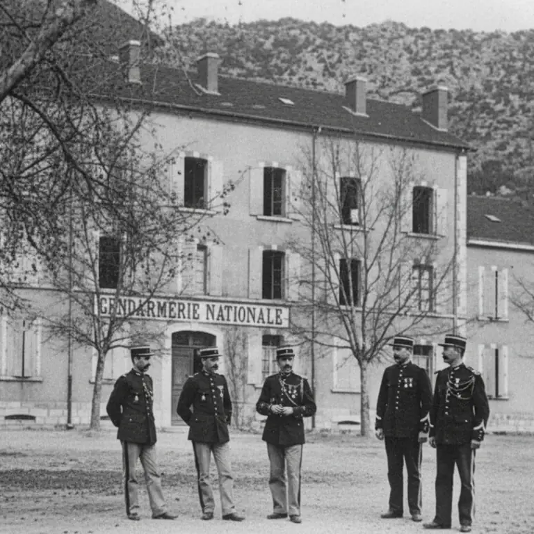 Nyons en 1900, les gendarmes