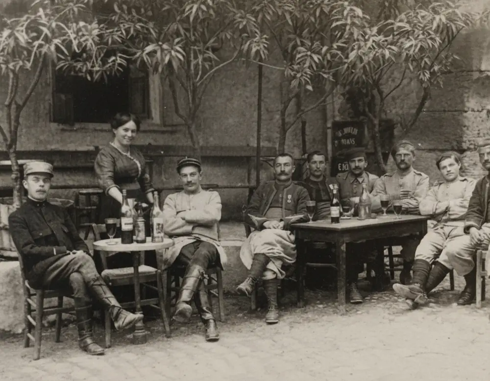 café des soldats en 14-18, à Nyons