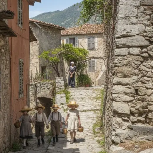 Le Quartier des Forts , qu’on appelait “Le District”, c’est la vieille Nyons qui joue encore aux chevaliers