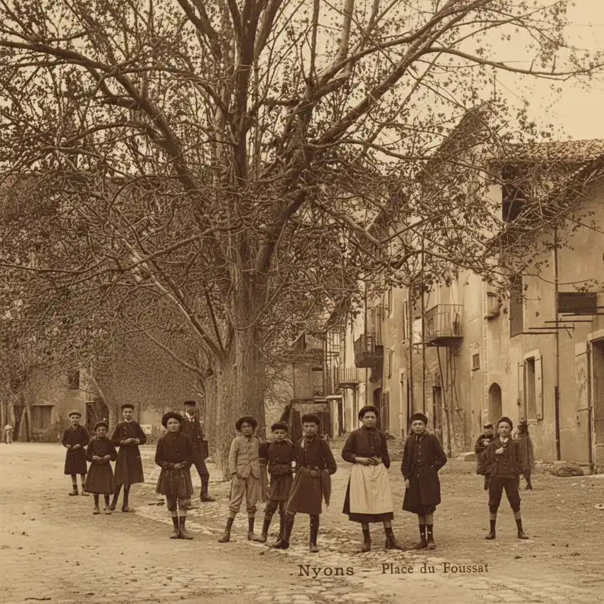 La place du Foussat nyons