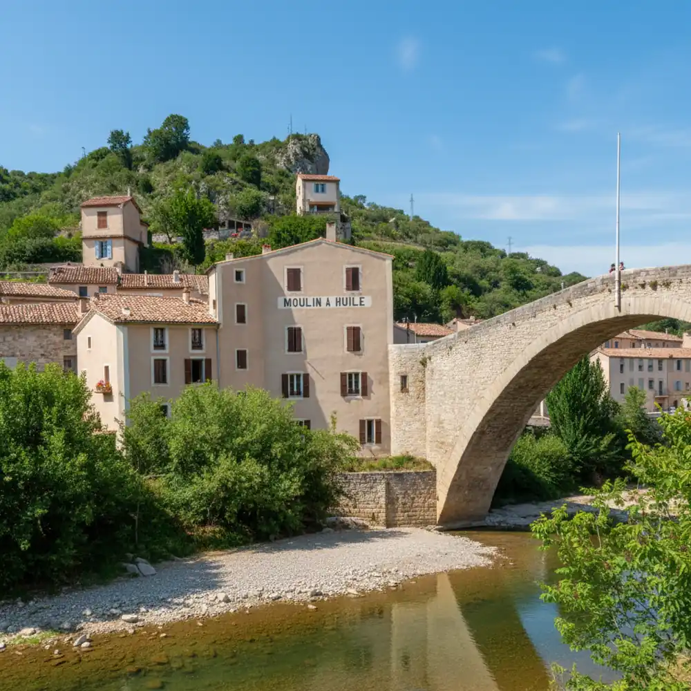 pont de Nyons et le moulin