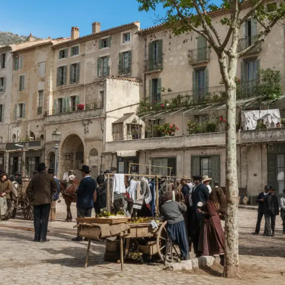 La Place de la Libération à Nyons