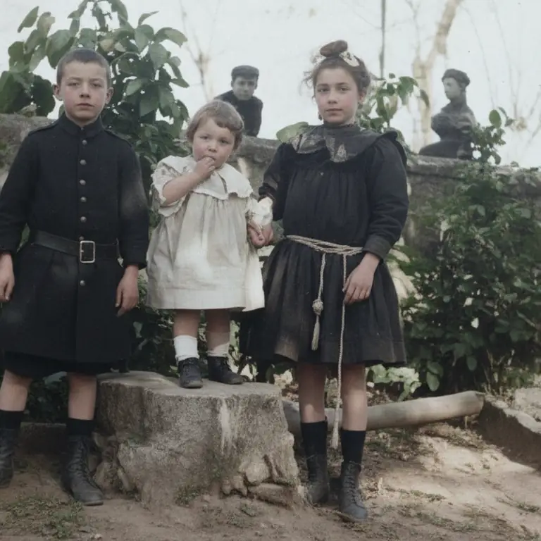 Trois enfants