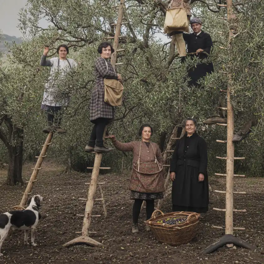 cueillette des olives de Nyons