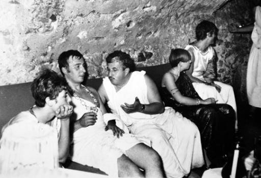 La soirée romaine organisée à La Ruelle à Nyons en 1969